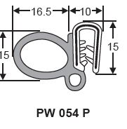 AMBASSADOR PINCHWELD PVC CARRIER SIDE BLISTER ( PACK OF 50)